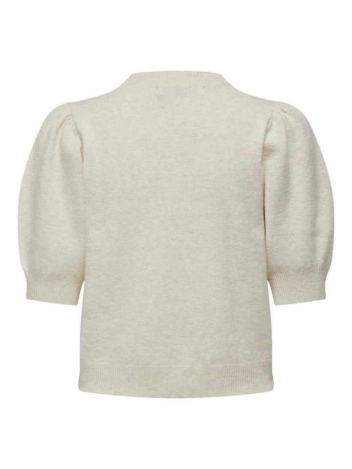 Only - Onlrica Life 2/4 Pullover Knt - 4456945 Birch W. Melange