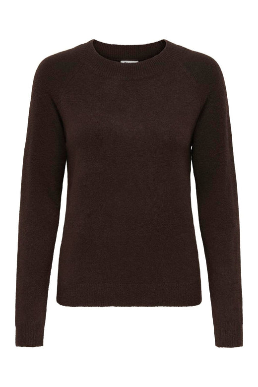 Only - Onlrica L/S Pullover Knt - 4824236 Chocolate Torte W. Melange