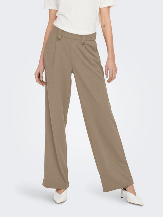Only - Onlsania Button Pant - 4750853 Humus