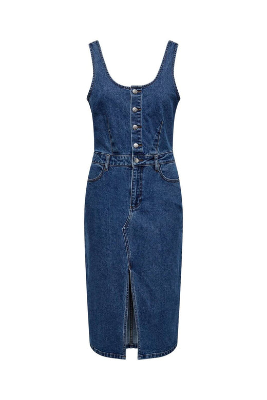 Only - Onlsanne S/L Spencer Midi Dress Mae - 4364441 Medium Blue Denim