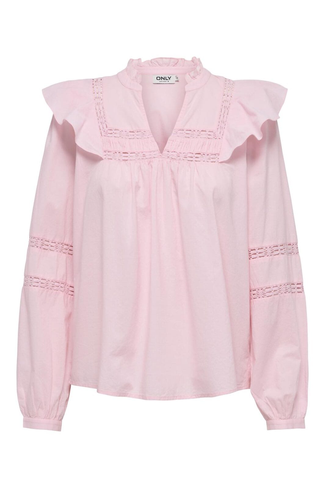 Only - Onlselma Life L/S Blouse - 4691402 Pink Lady