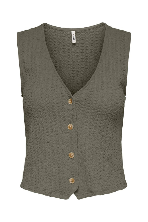 Only - Onlsif V-Neck Vest - 5081422 Smokey Olive