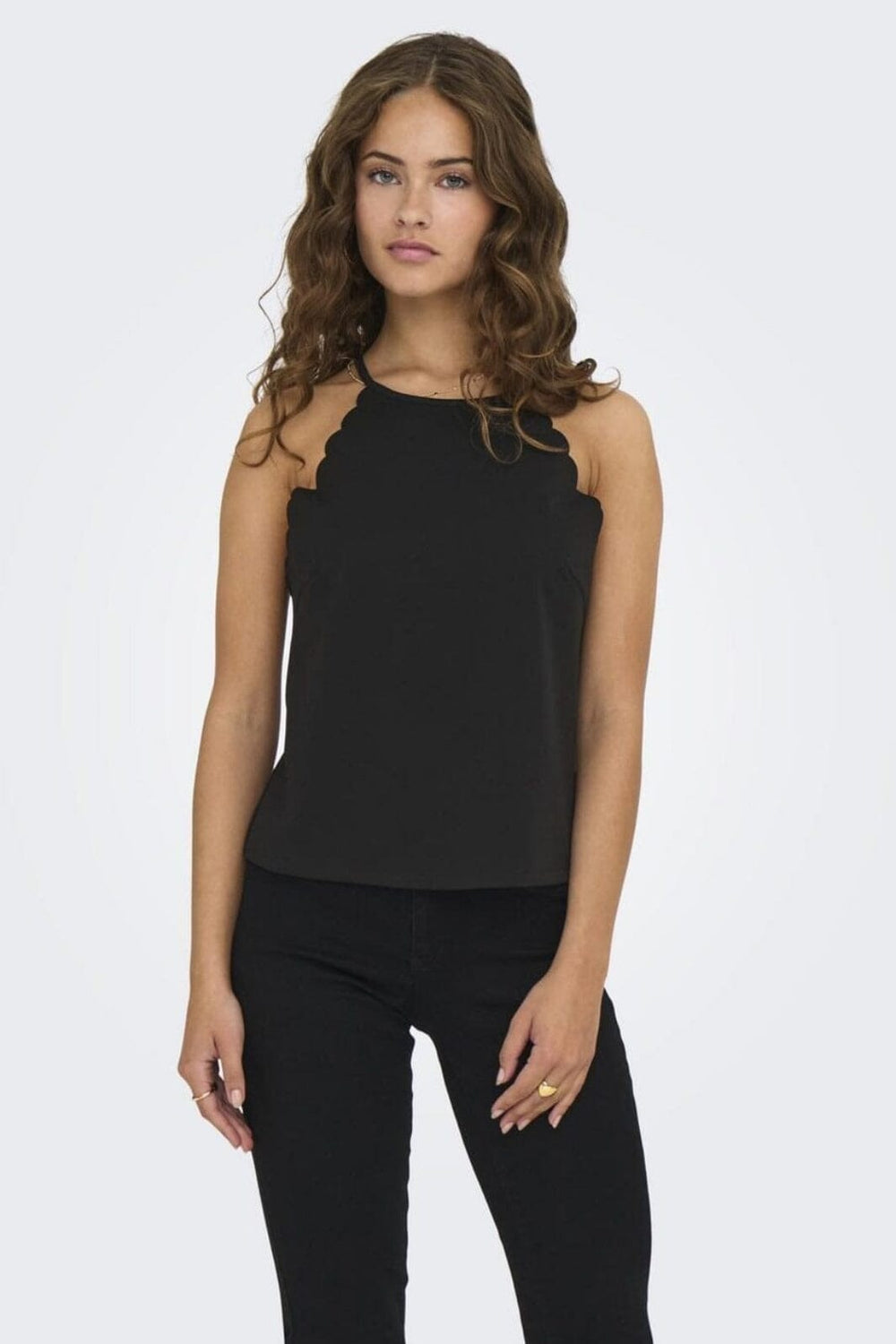 Only - Onlsilja S/L Short Top Box - 4774553 Black