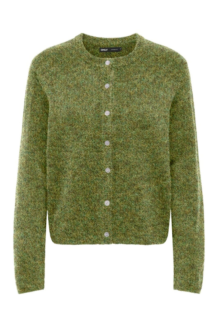 Only - Onlsimoni L/S O-Neck Cardigan Knt - 5112879 Forest Night Melange