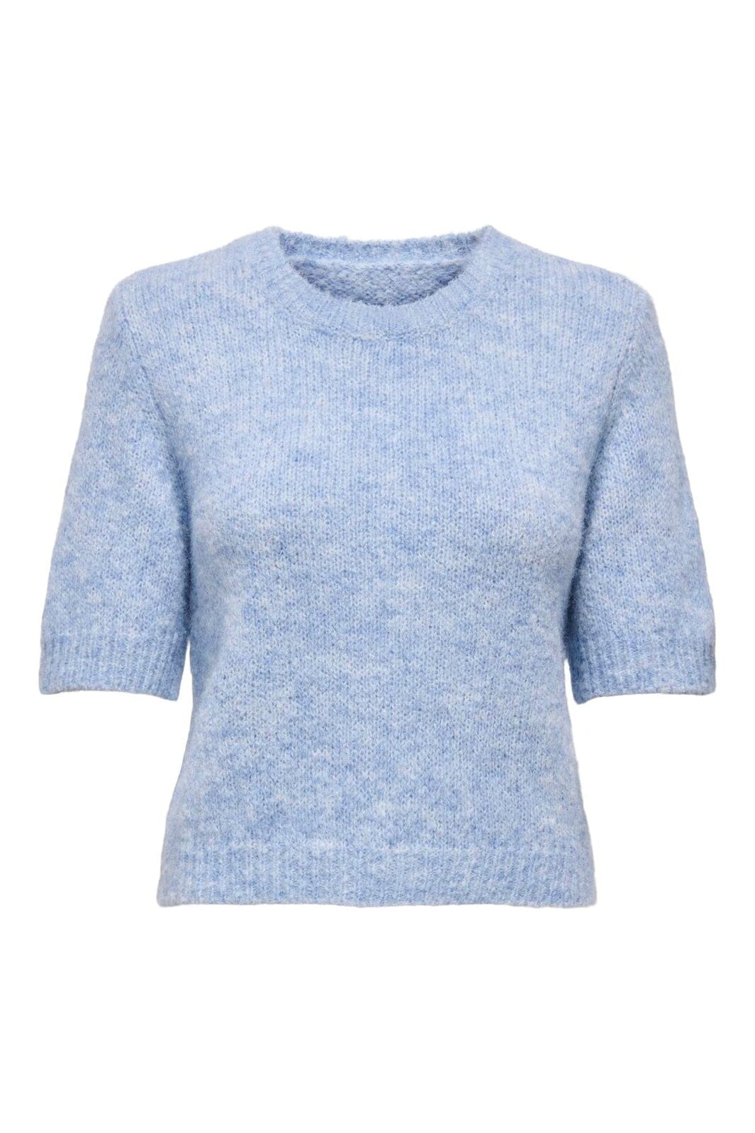 Only - Onlstarla Ss O-Neck Cc Knt - 4996442 Grapemist Melange