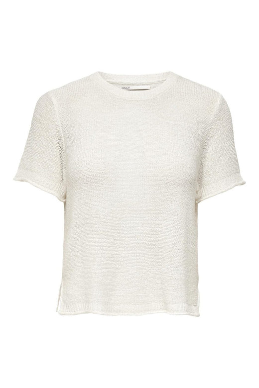 Only - Onlsunny S/S Pullover Knt - 3851941 Cloud Dancer