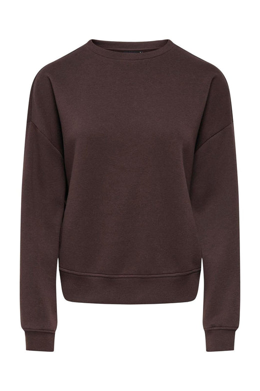 Only - Onlsweat Life L/S Crew Oversize Swt - 5045880 Coffee Bean