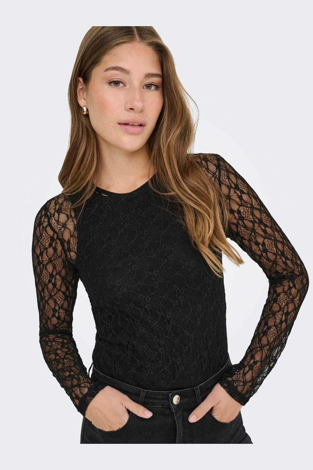 Only - Onlsyrene Lace Body Acc - 4863163 Black