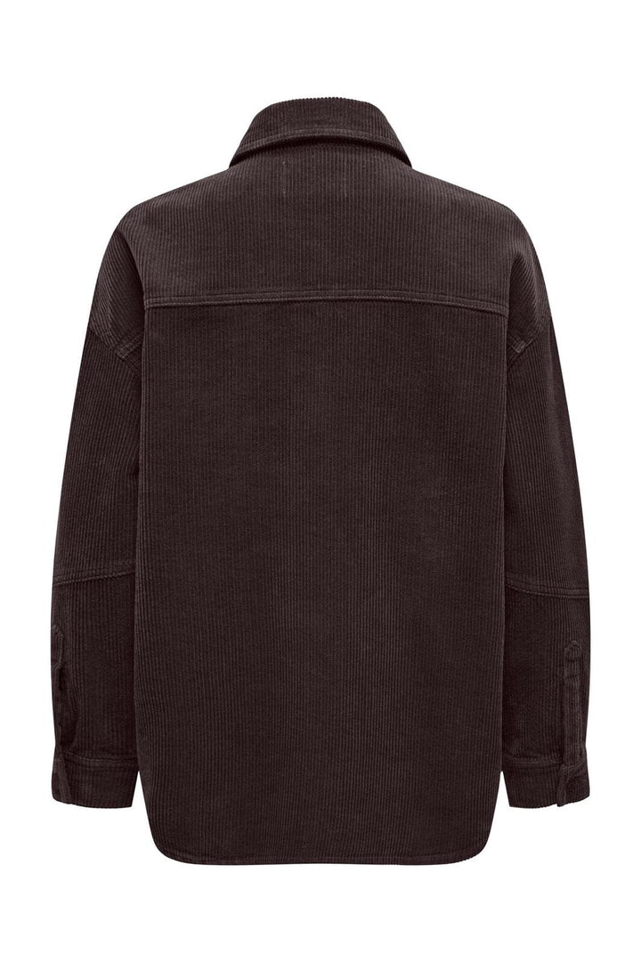 Only - Onltiggy L/S Cord Shacket - 4975019 Ganache