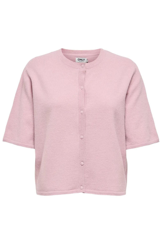 Only - Onltilda S/S O-Neck Cardigan Knt 15357001 - 4851150 - Pale Mauve