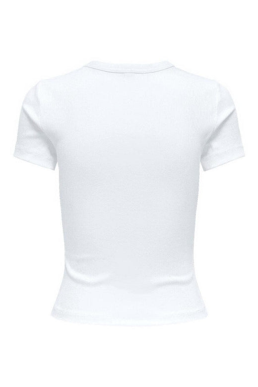 Only - Onlval Life S/S O-Neck Top - 4963296 Bright White