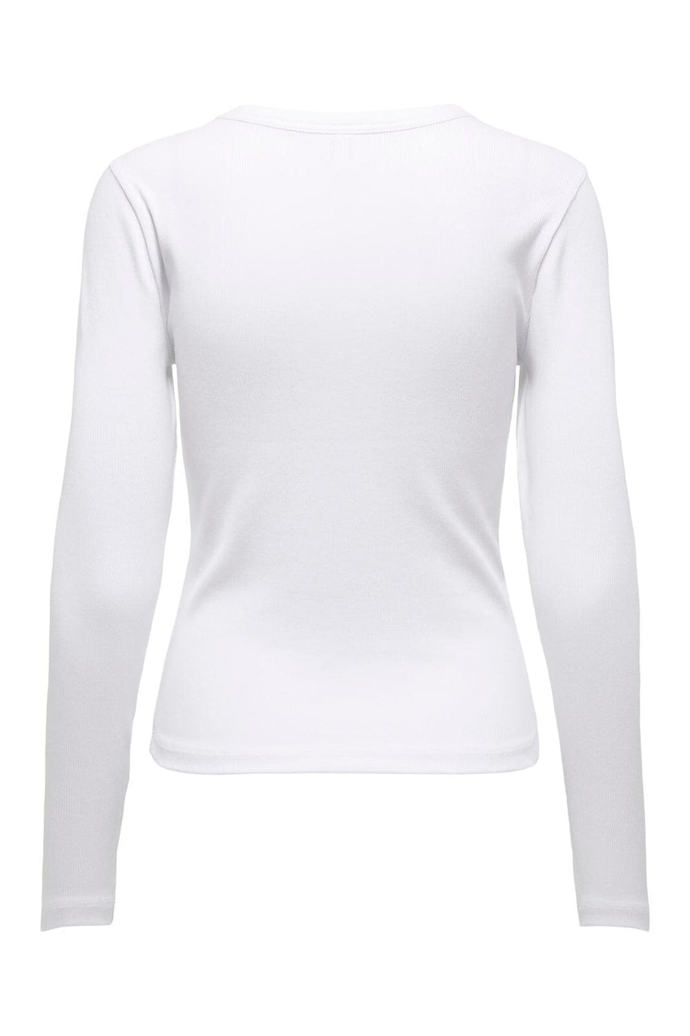 Only - Onlval L/S O-Neck Top - 4982408 Bright White
