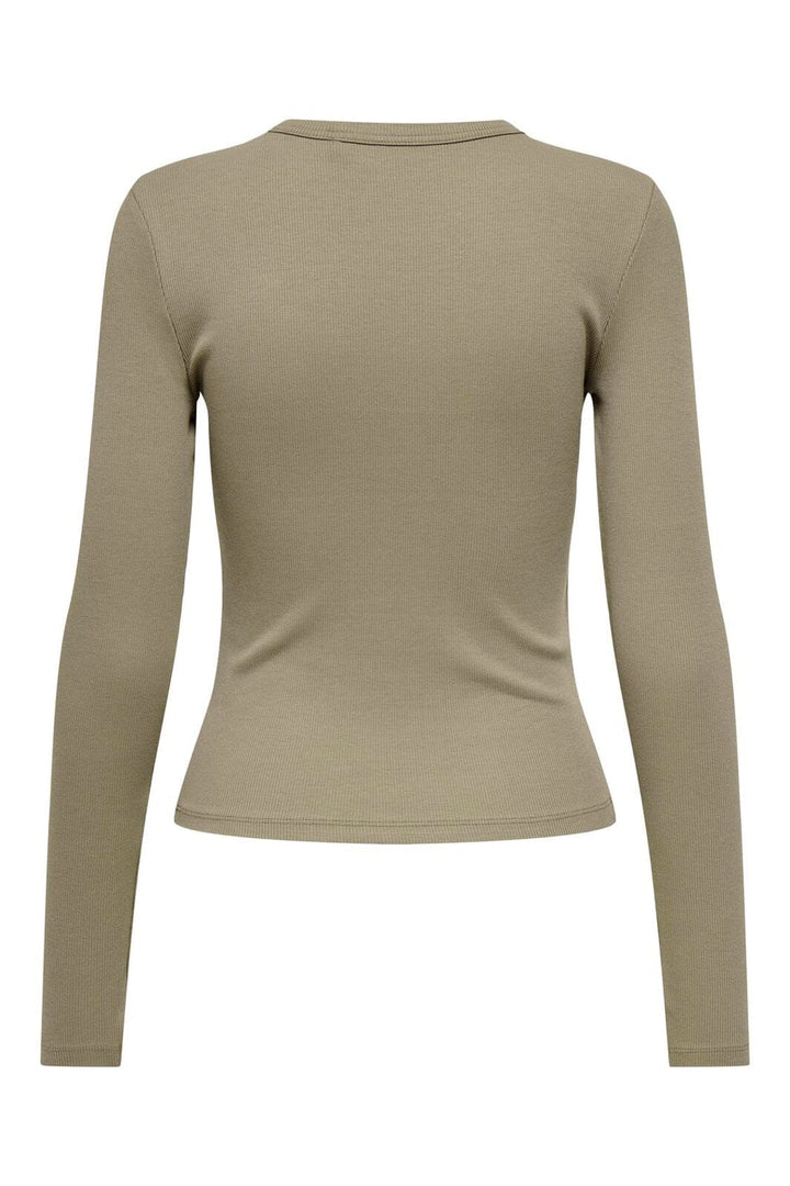 Only - Onlval L/S O-Neck Top - 4983075 Walnut