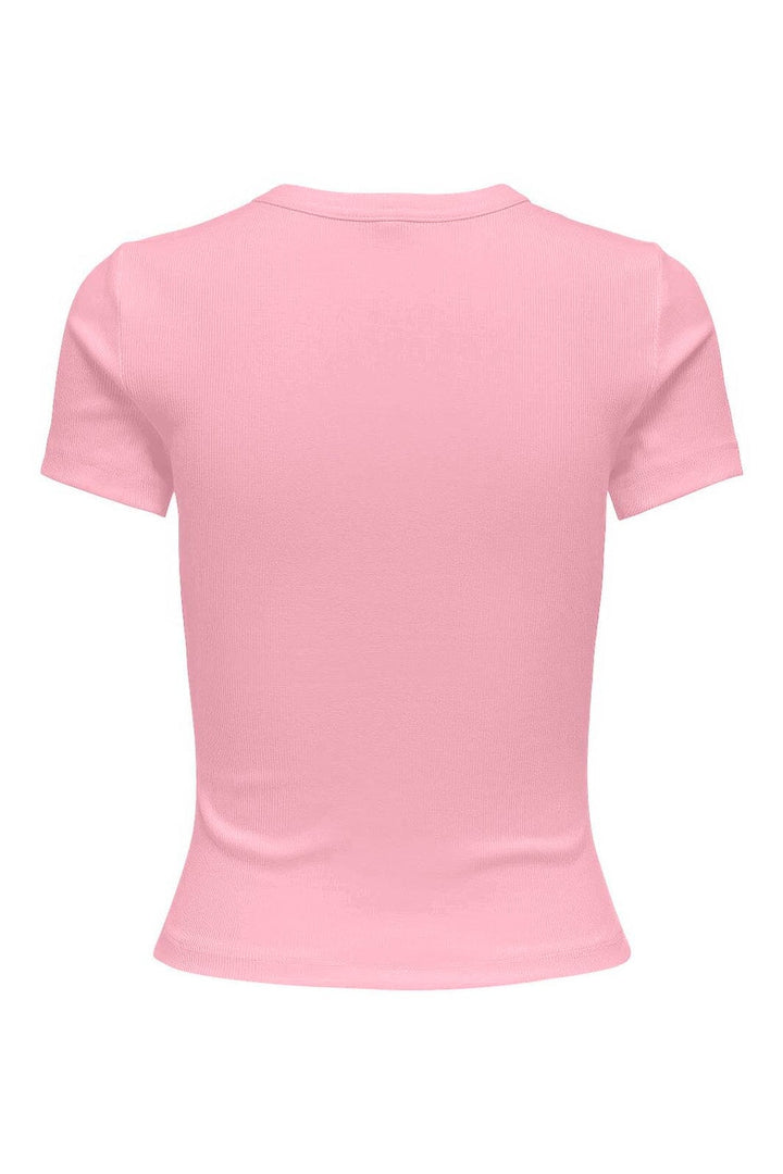 Only - Onlval S/S O-Neck Top - 4989062 Romance Rose