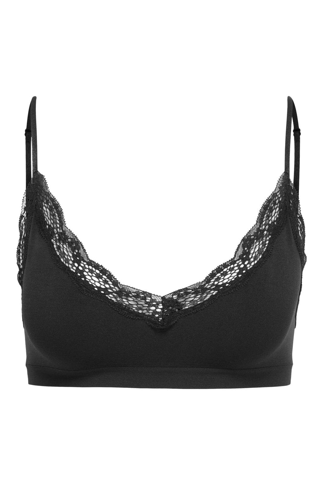 Only - Onlvicky Lace Scoop Neck Bralette Acc - 4928269 Black