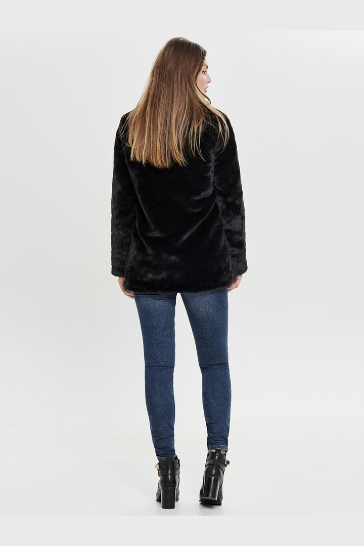 Only - Onlvida Faux Fur Coat - 2889506 Black