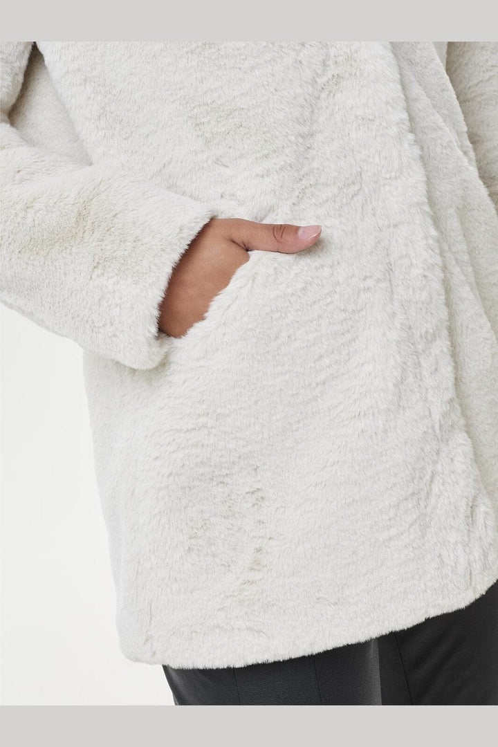 Only - Onlvida Faux Fur Coat - 2900048 Pumice Stone