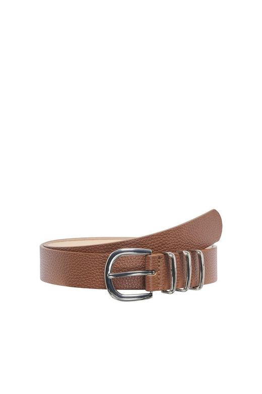 Only - Onlviola Pu Jeans Belt Acc - 4815929 Cognac Silver Metal