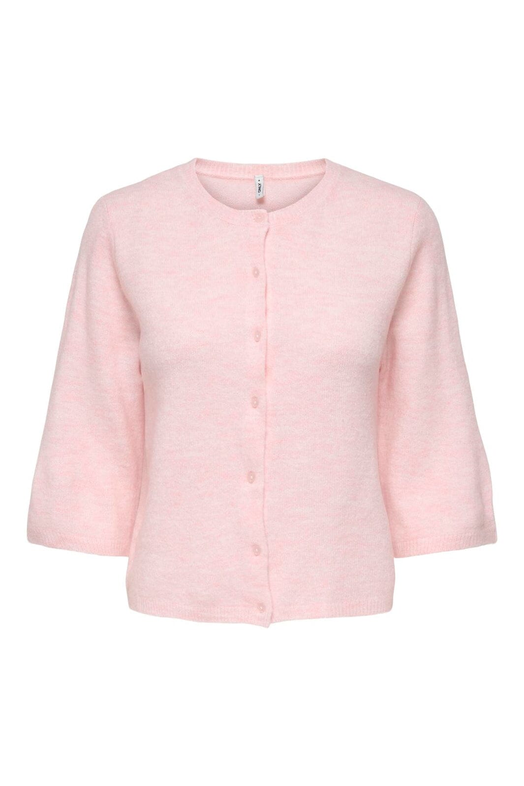 Only - Onlviola Ss O-Neck Cardigan Knt - 4985287 Pale Lilac Melange/Dtm Fmop