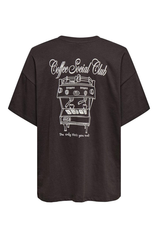 Only - Onlvivvi Life S/S Lovely Top - 4962825 Seal Brown Coffee