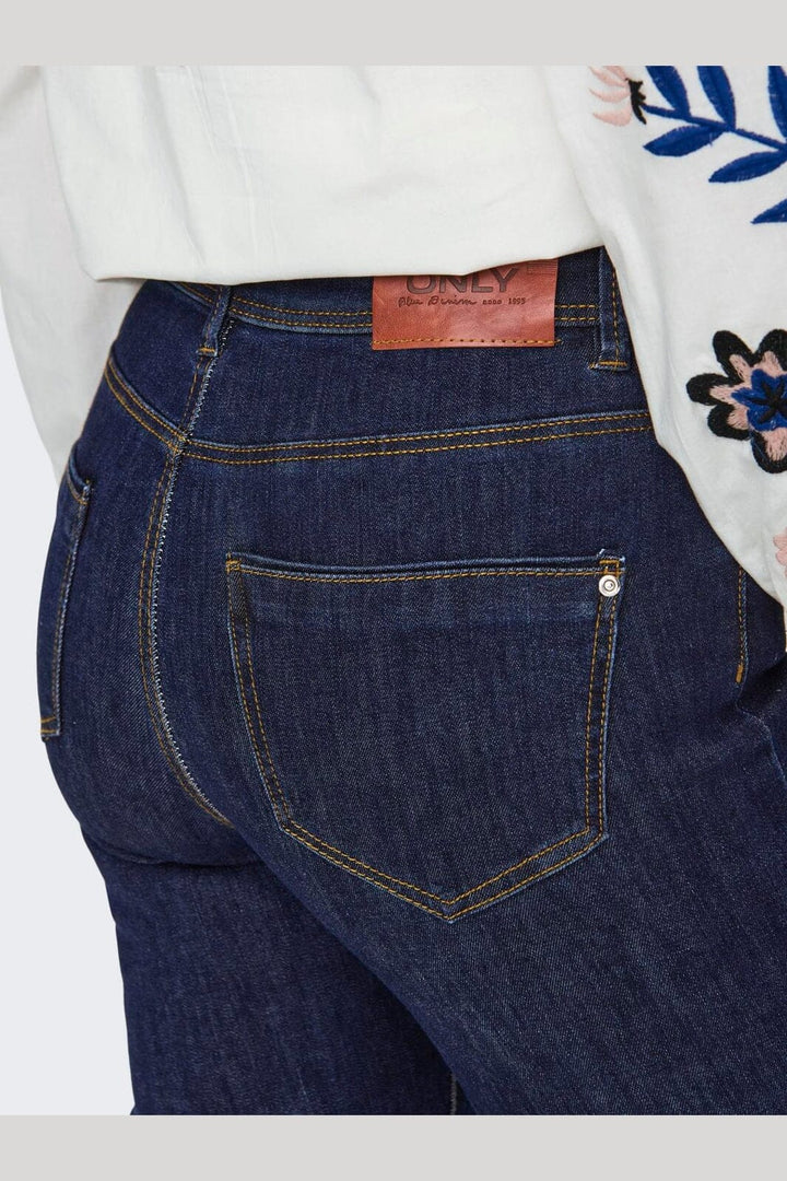 Only - Onlwauw Flared Rinse Gua030 - 3626892 Dark Blue Denim
