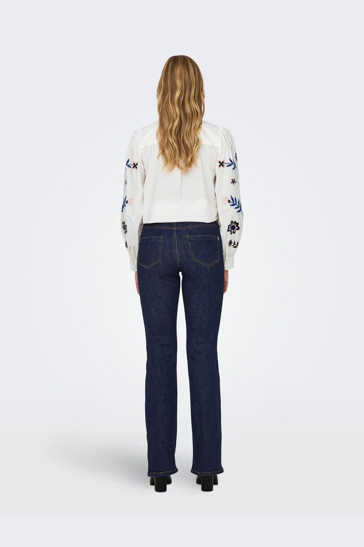 Only - Onlwauw Flared Rinse Gua030 - 3626892 Dark Blue Denim