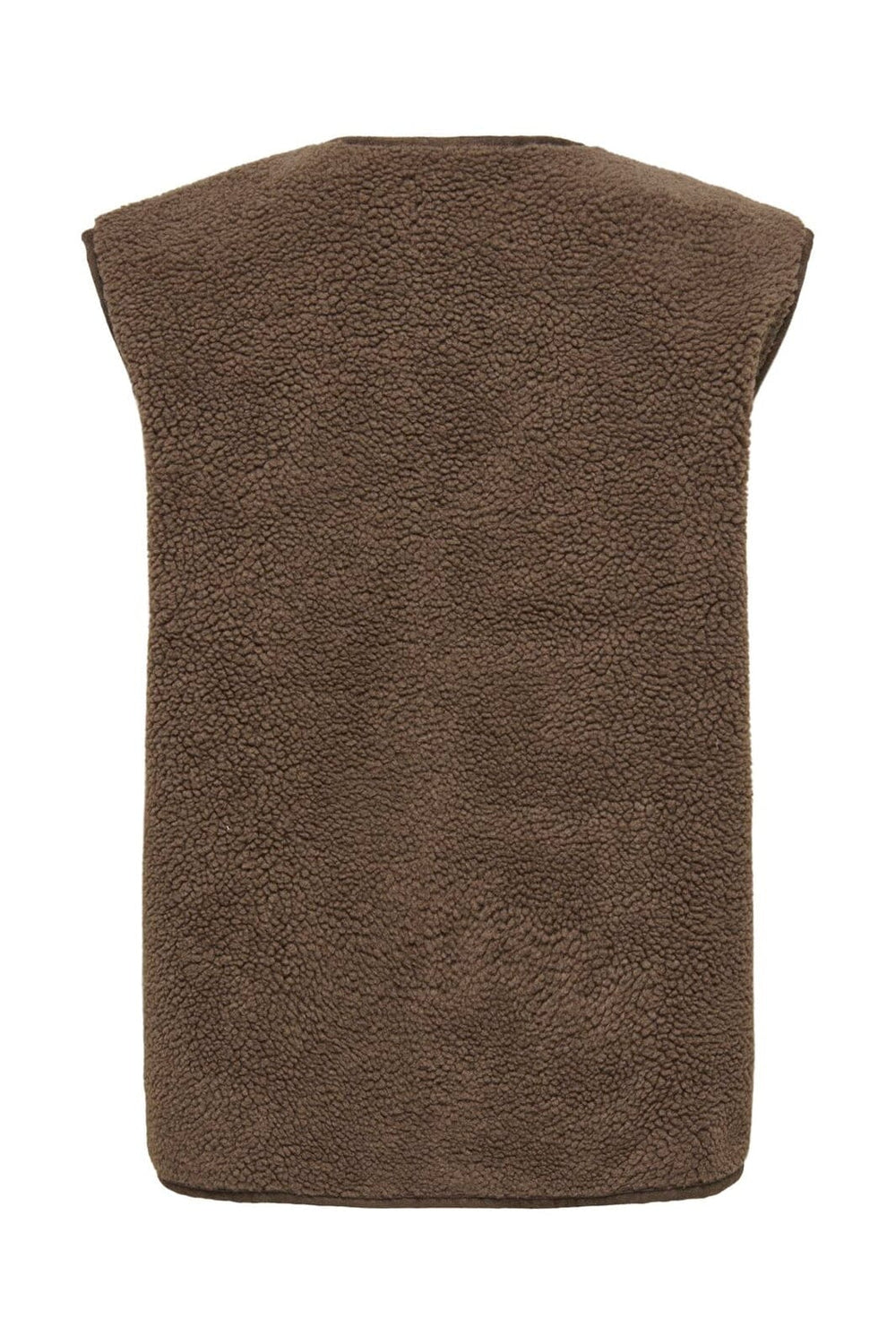 Only - Onlwendy Teddy Waistcoat - 4982810 Chestnut