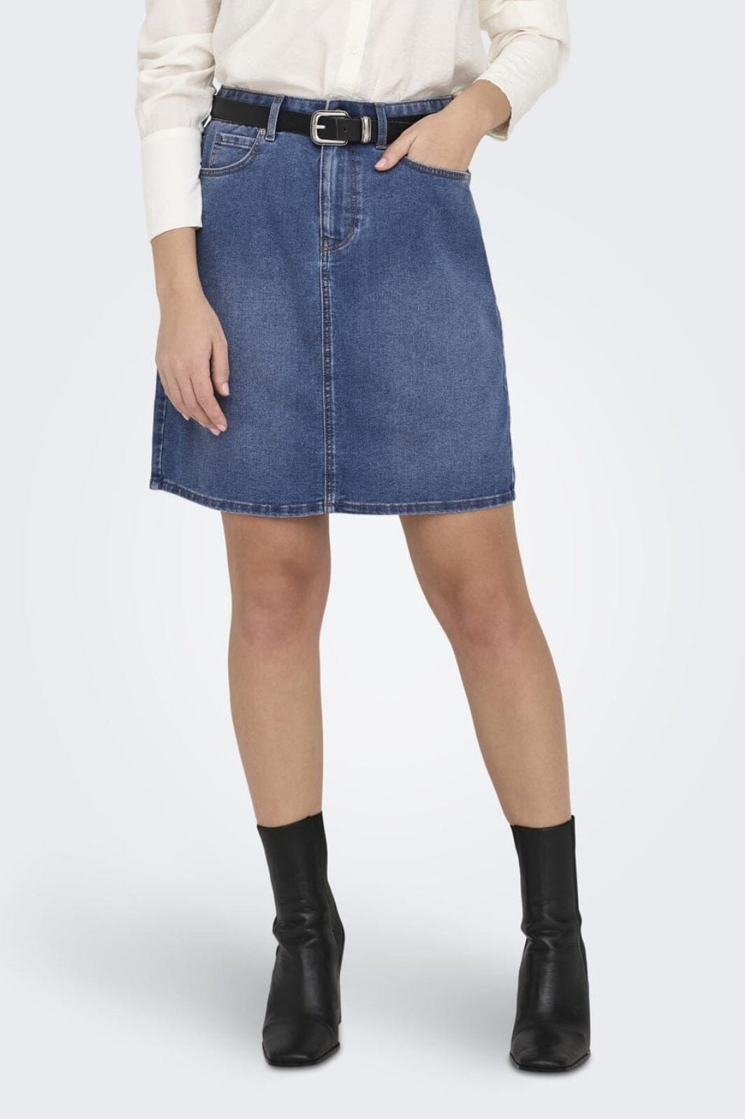 Only - Onlwonder Skirt Pim - 4522708 Medium Blue Denim