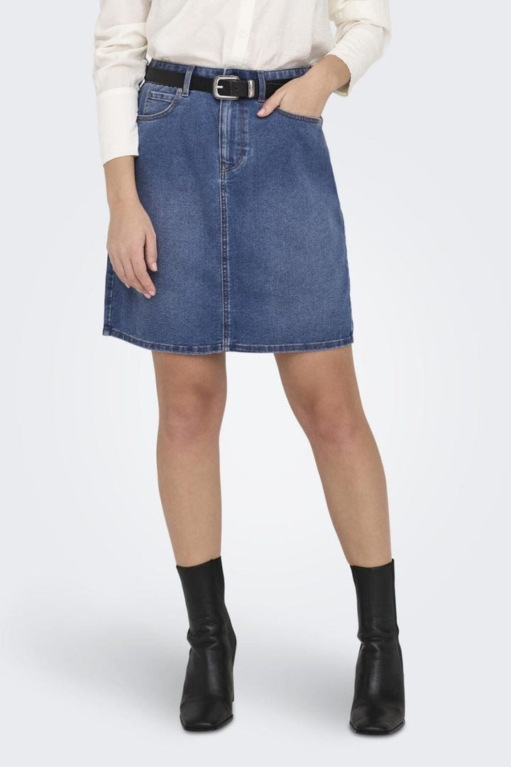 Only - Onlwonder Skirt Pim - 4522708 Medium Blue Denim