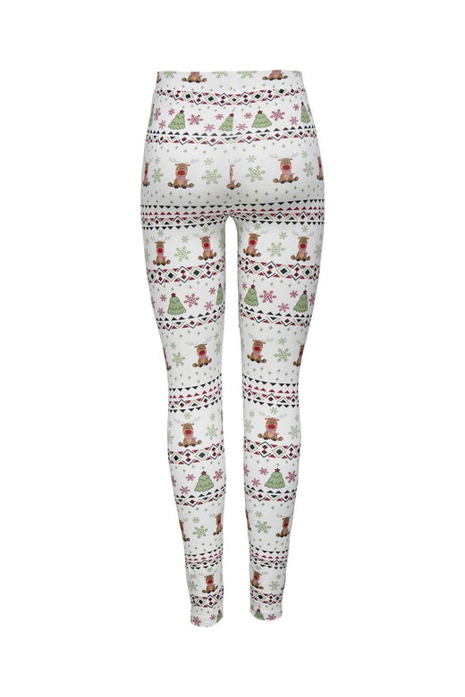 Only - Onlxmas Elfi Life Leggings - 4838232 Cloud Dancer Deer Christmas