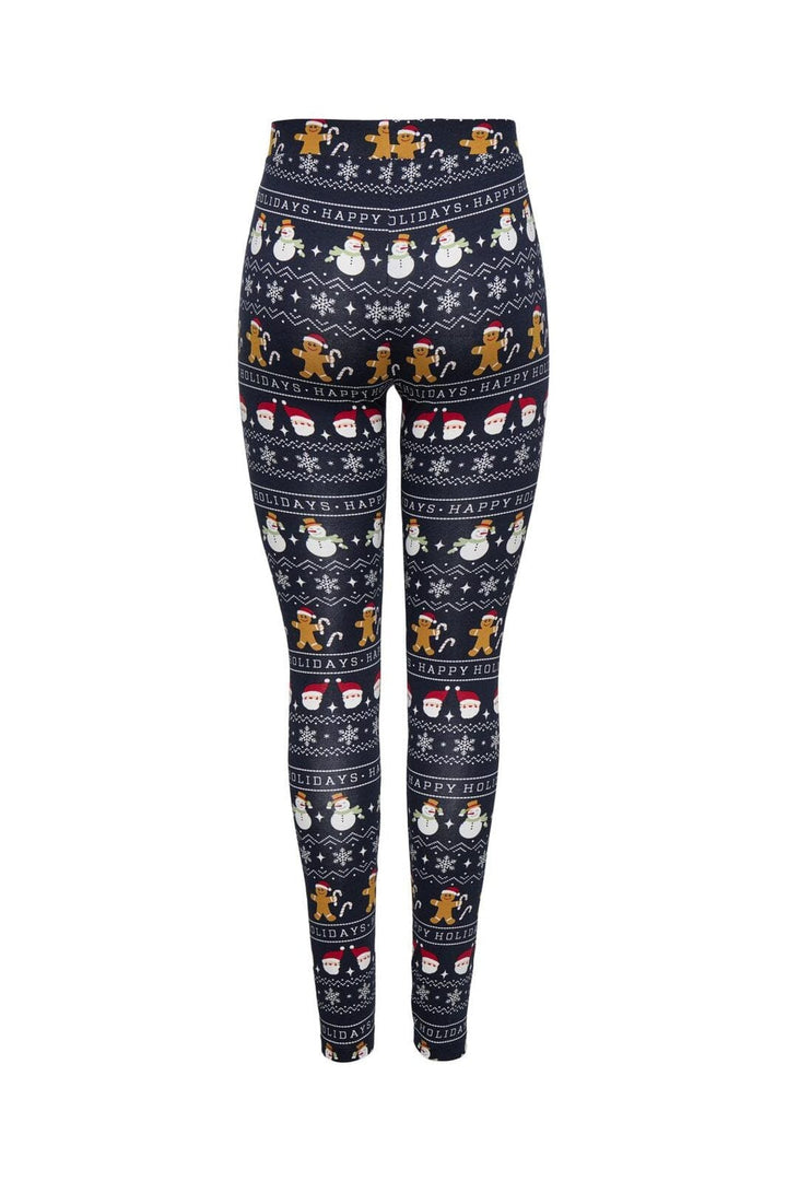 Only - Onlxmas Elfi Life Leggings - 4838236 Night Sky Happy Holidays