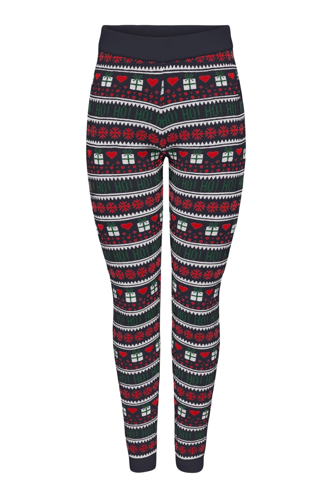 Only - Onlxmas Present Pant Knt - 4631394 Night Sky Cloud D/High Risk Red/Green Jacket