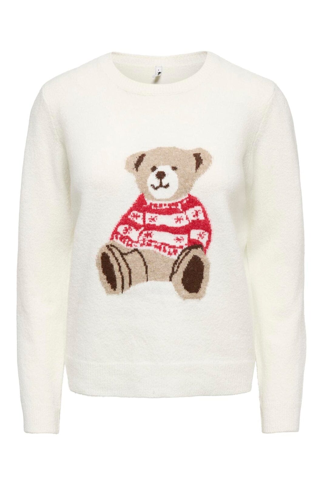 Only - Onlxmas Snowbear Ls O-Neck Knt - 5093917 Birch Alpine Bear/Malt B/Coffee C/Scoot/Mel