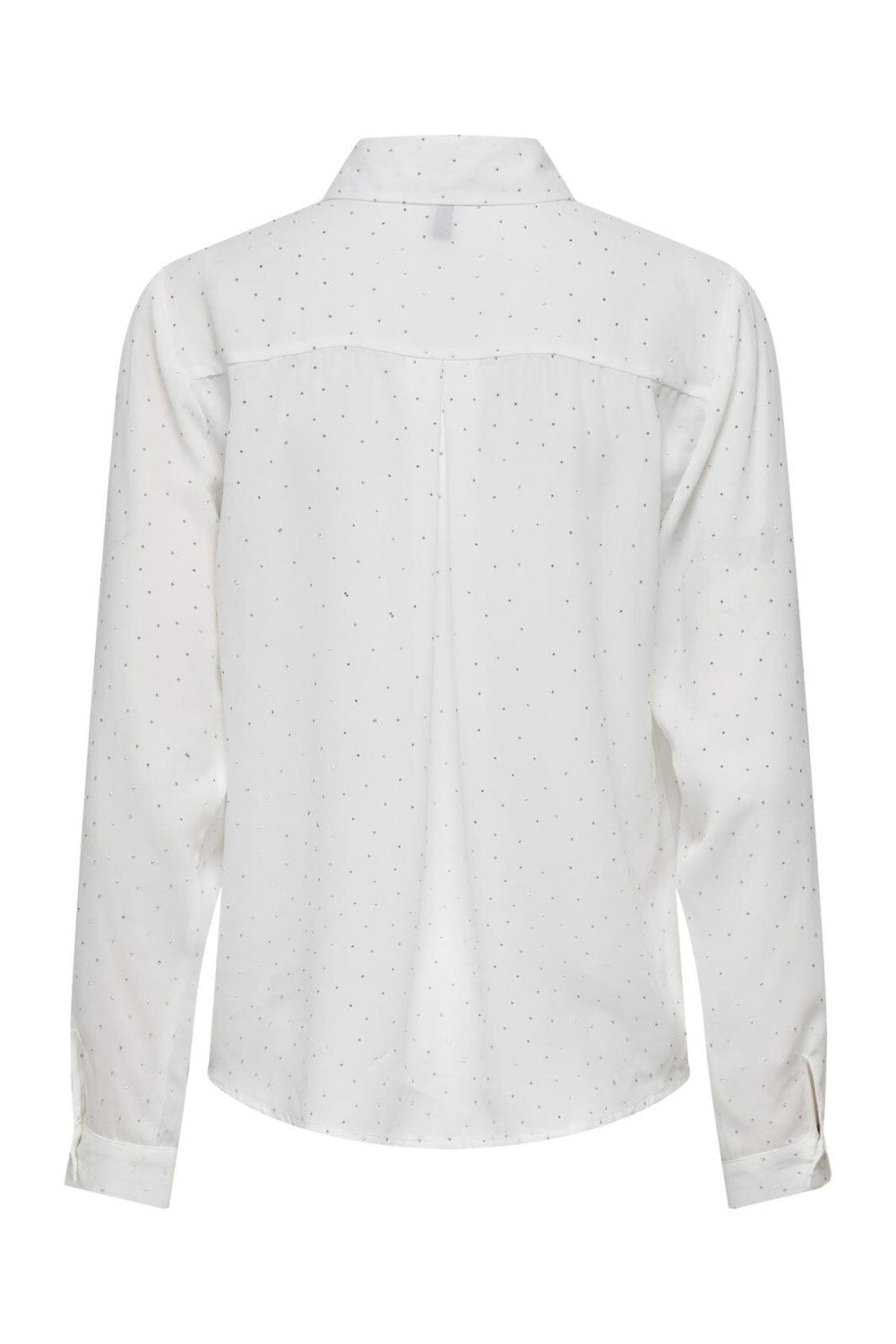 Only - Onlzeke L/S Stud Shirt - 4850702 Cloud Dancer Allover Studs