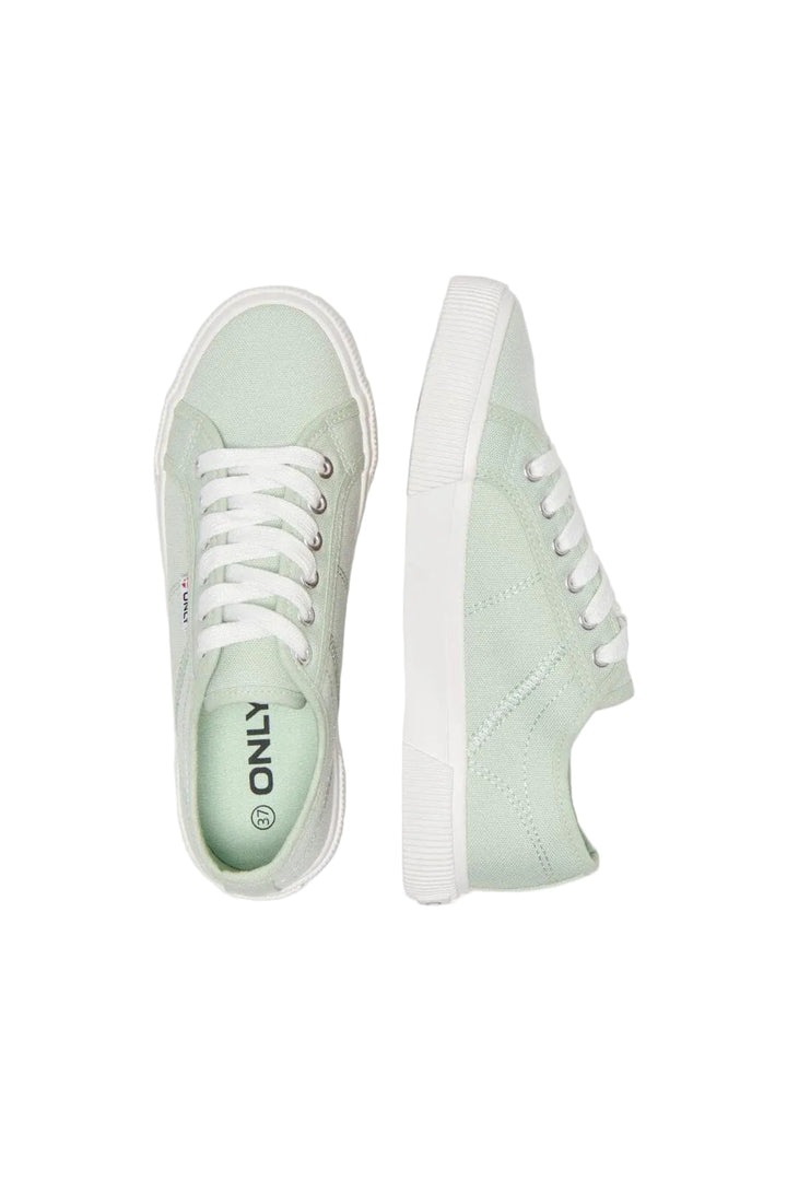 Only Shoes - Onlnicola Canvas Sneaker - 4951346 Green Lily