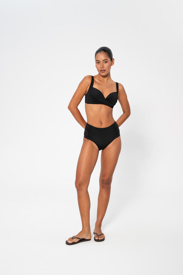 Panos Emporio - Medea Solid Top Bikini Top Pews2125 - Black