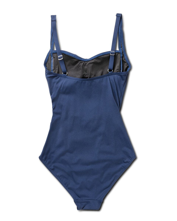 Panos Emporio - Potenza Solid Swimsuit Recycled Swimsuit Pews2136 - Navy