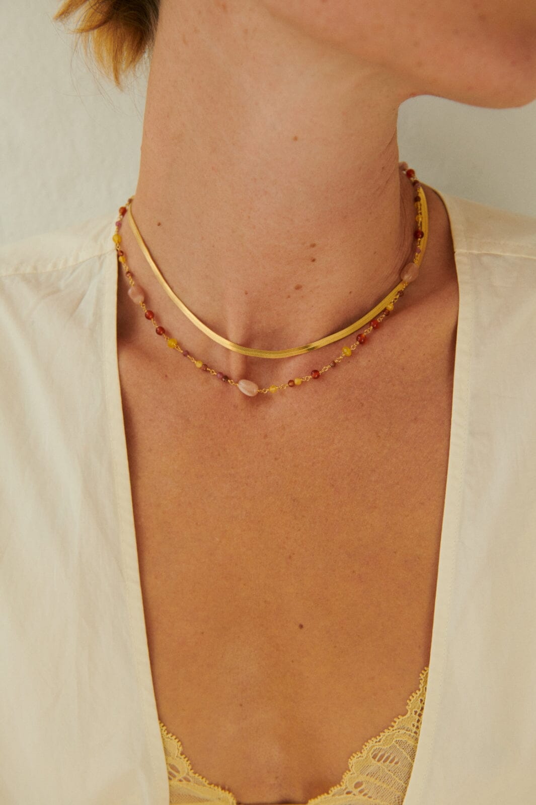 Pernille Corydon Jewellery - Goldenen Fields Necklace - Goldenplated