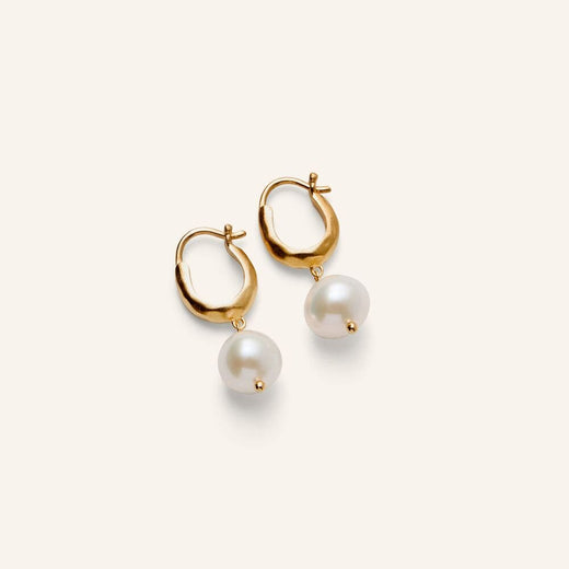 Pernille Corydon - Pearl Blossom Earrings e-511-gp - Gold Øreringe 