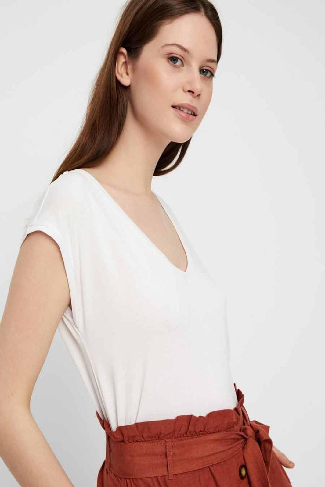 Pieces - Kamala Tee - Bright White