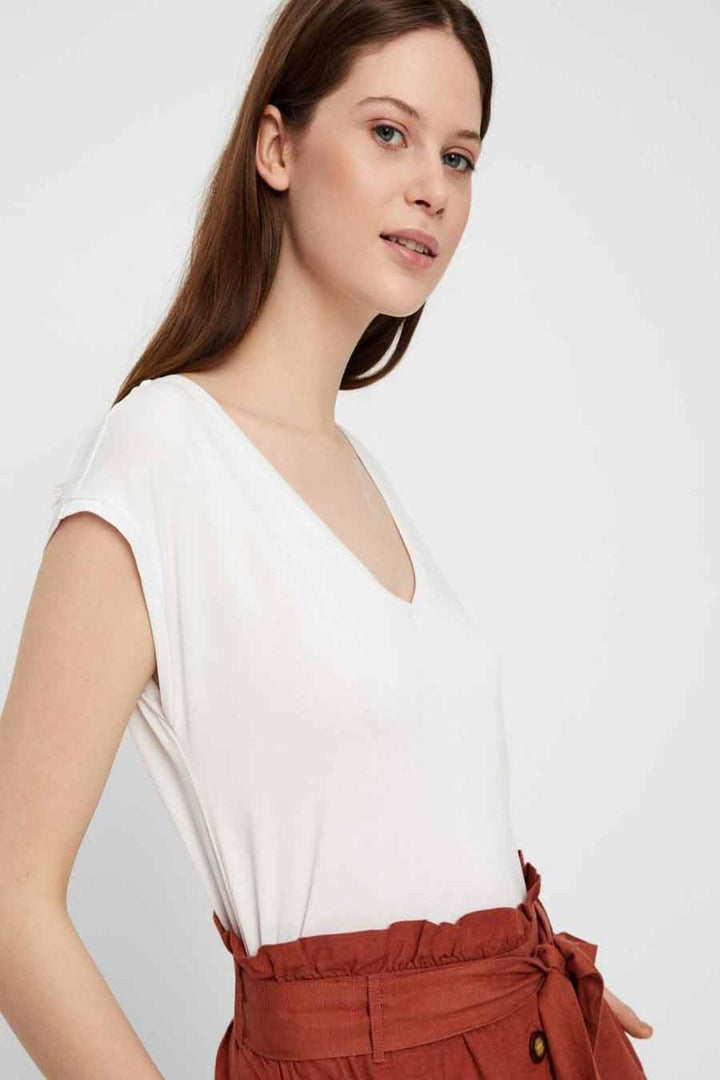 Pieces - Kamala Tee - Bright White