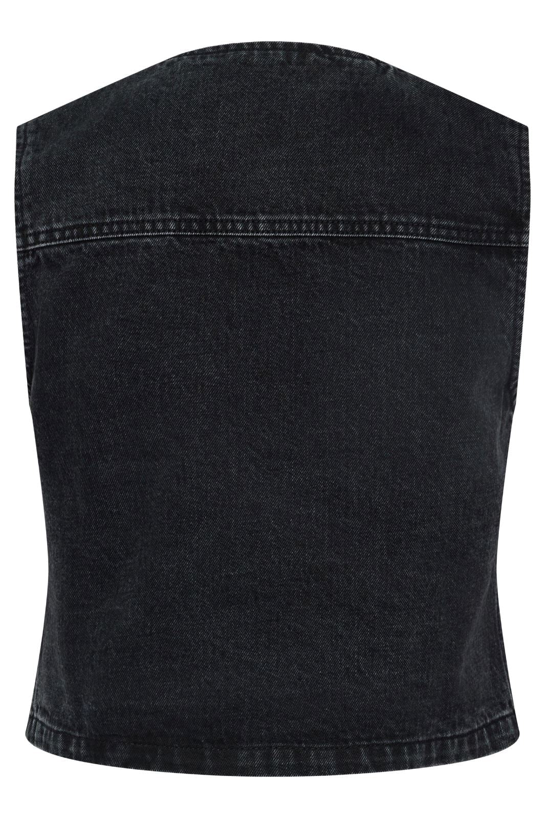 Pieces - Pcalma Denim Vest - 4560471 Dark Grey Denim
