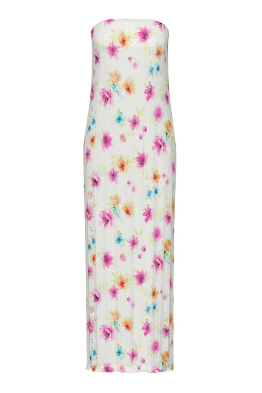 Pieces - Pcamber Maxi Tube Dress Kca - 4842935 Bright White Blurry Flowers