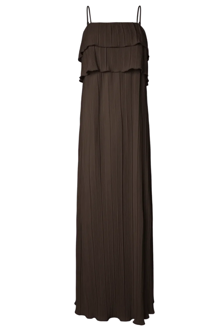 Pieces - Pcamber Sl Ankle Layred Dress Kca - 5104446 Hot Fudge Kjoler 