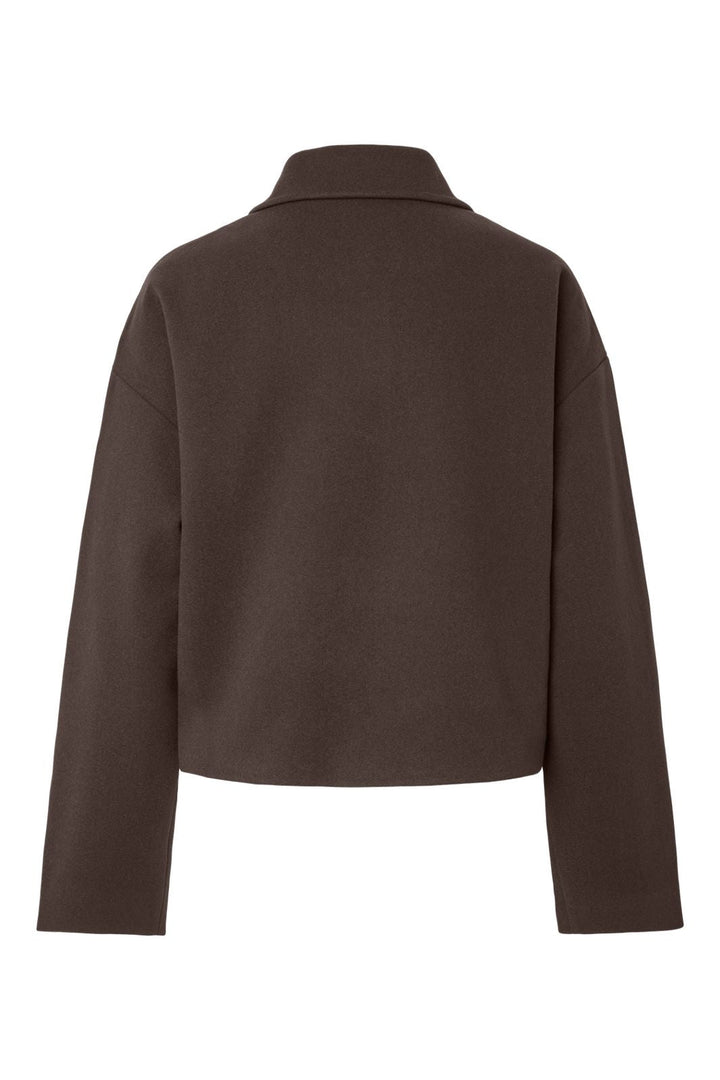 Pieces - Pcaya Short Coat - 5102307 Hot Fudge