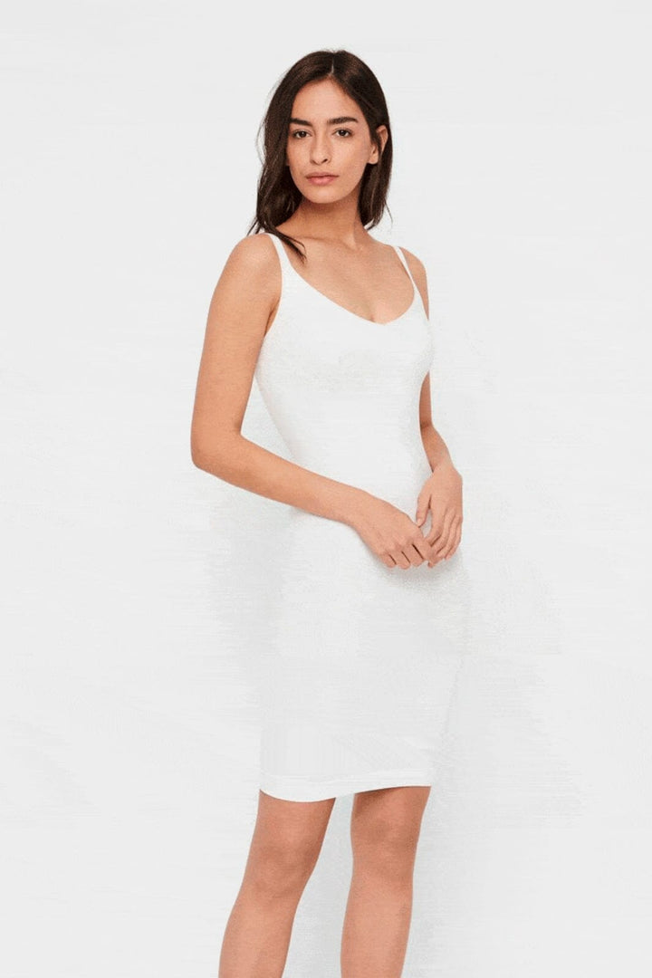 Pieces - Pcballroom Long Singlet - White