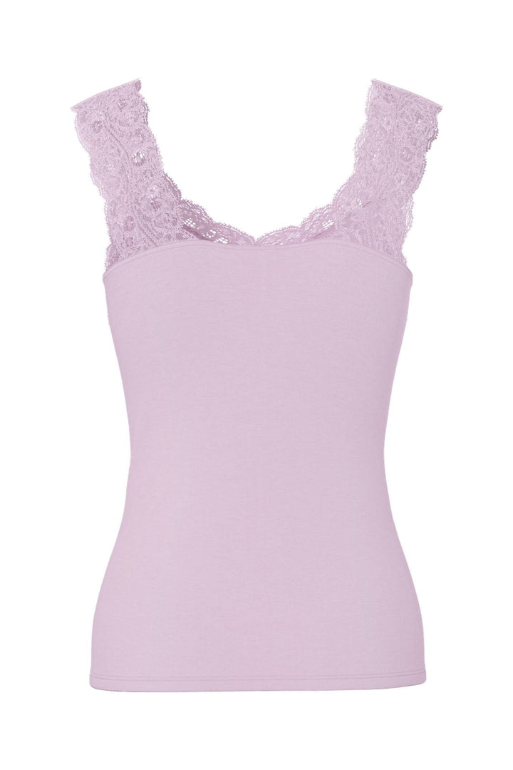 Pieces - Pcbarbera Lace Top - 4905219 Winsome Orchid