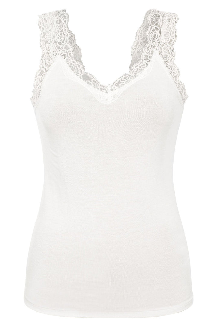 Pieces - PcBarbera Lace Top Noos - Bright White