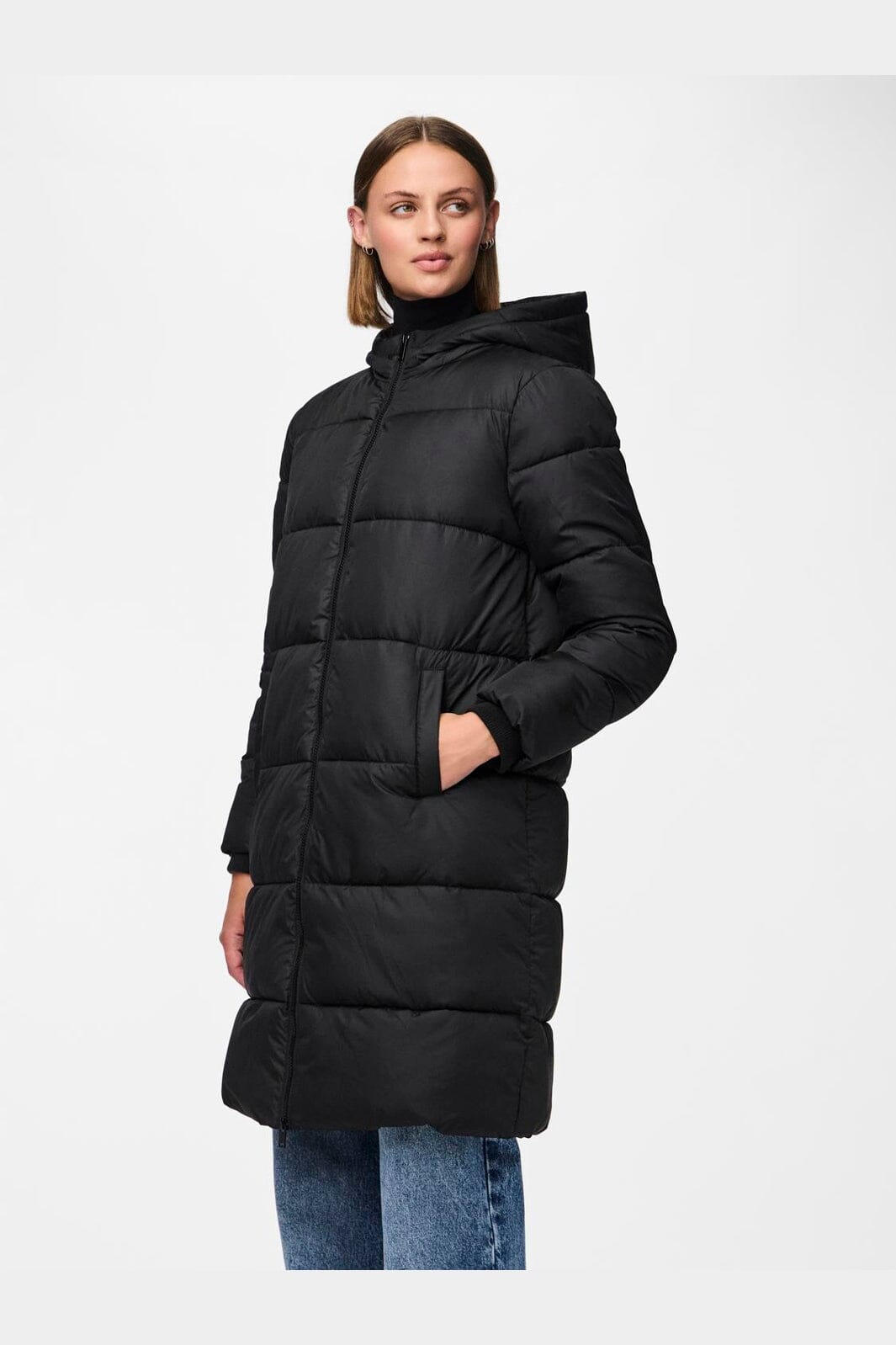 Pieces - Pcbee New Long Puffer Jacket - 3718779 Black