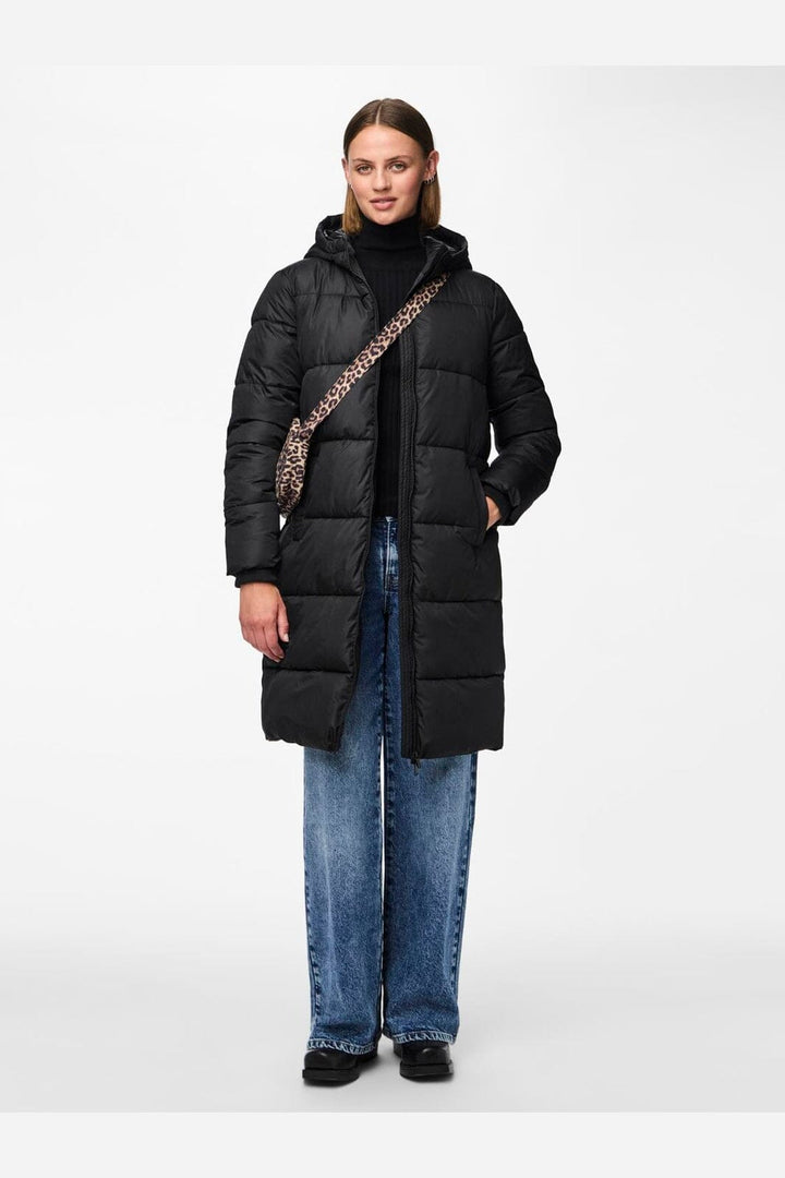 Pieces - Pcbee New Long Puffer Jacket - 3718779 Black